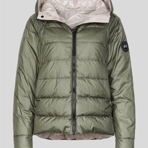 Canada Goose Green/Light Pink reverisble Puffer Jacket